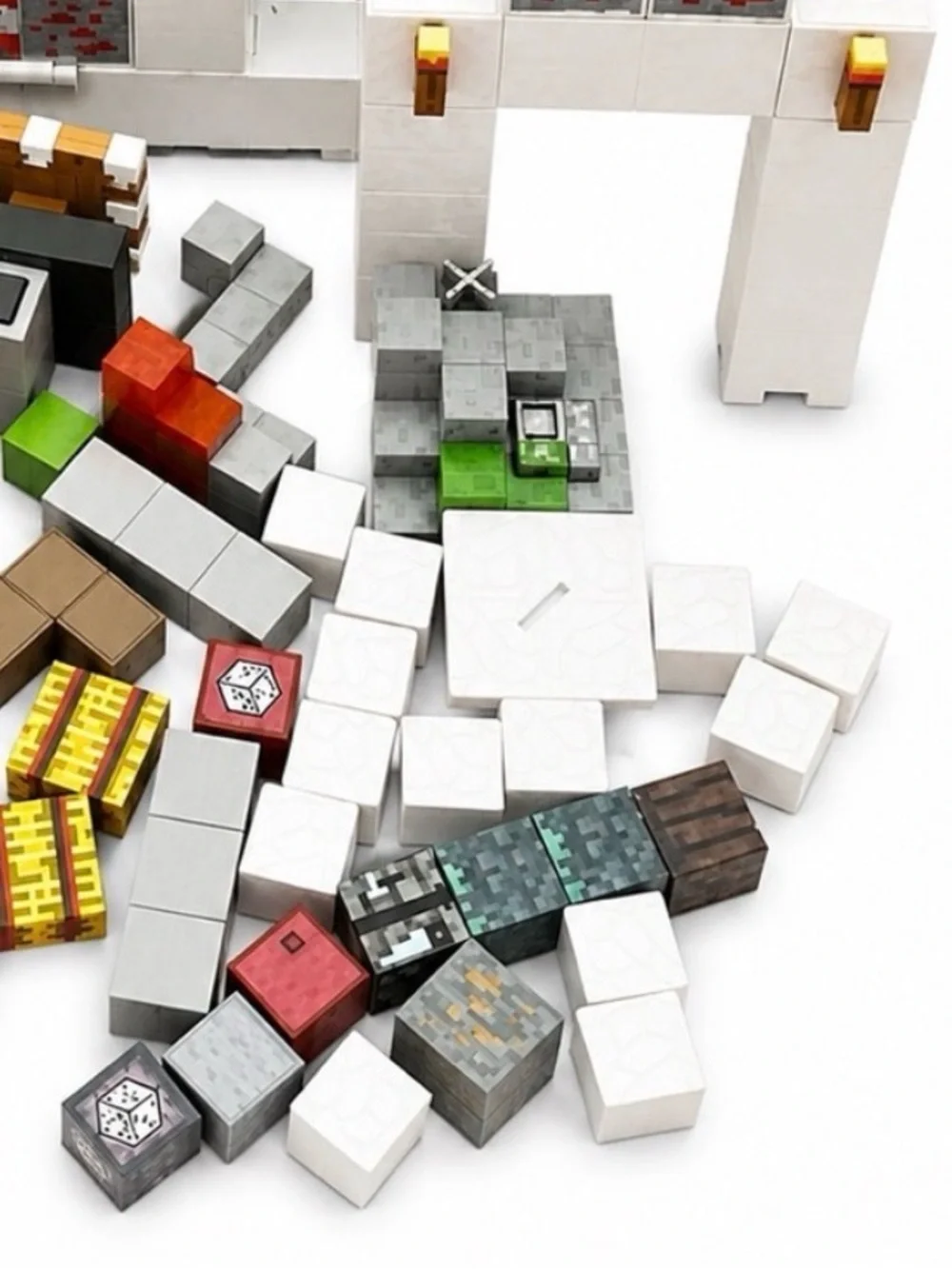 Huge Minecraft Large Castle Building Set Blocks TNT Lava Action Play Set MISC